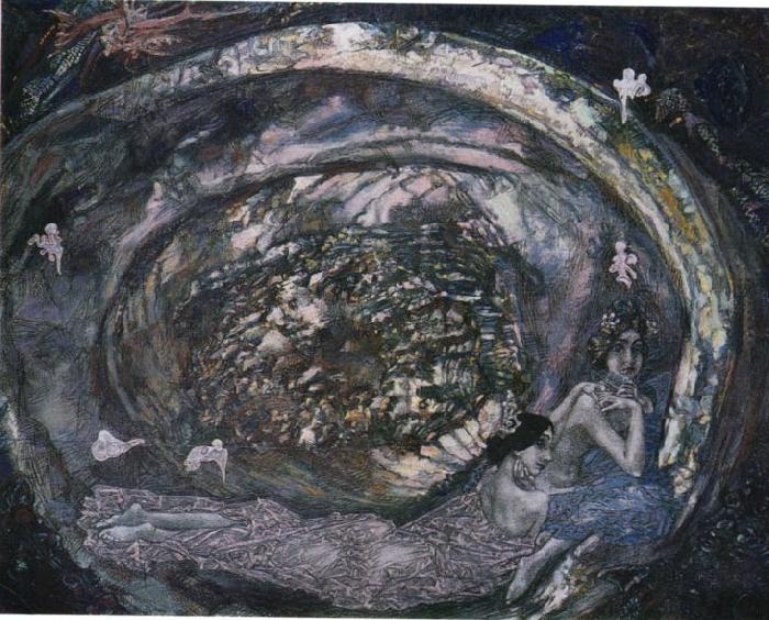 Mikhail Vrubel Pearl oyster Sweden oil painting art
